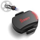 Sunny Health & Fitness Exercise Cycling 2-in-1 Cadence/RPM + Speed Sensor for Indoor or Outdoor Bikes