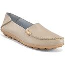 Ablanczoom Womens Loafers Slip-Ons Shoes: Comfortable Round Toe Moccasins Driving Loafer Walking Flats Dress Shoes for Women Beige