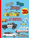 Corto , Pego , Juego: libro de juegos 9 años + | 20 modelos de vehículos en 3D | Origami DIY