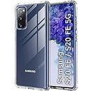 TheGiftKart Ultra-Hybrid Back Case Cover for Samsung Galaxy S20 FE/S20 FE 5G|Crystal Clear Hard Back|Shockproof Design|Camera Protection|Bumper Case Cover for Samsung S20 FE 4G/5G (PC,TPU|Transparent)