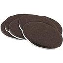 Self-Stick 2" Heavy Duty Furniture Felt Pads for Hard Surfaces (6 Piece) - Brown, Round