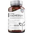 Magnesiumcitrat 1480mg Davon 440mg Elementares Magnesium pro Tagesdosis – 180 Vegane Kapseln von Premium Magnesiumcitrat – GVO Frei und Beste Zertifizierte Qualität - Hergestellt von Nutravita