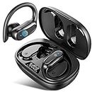 Wireless Earbuds Running Headphones Bluetooth 5.3 Earphones Sports Wireless with HD Mic, CVC8.0 Noise Cancelling Dual LED Display 42Hrs Playback, IP7 Waterproof/USB-C in Ear Headphones with Earhooks