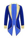 FEESHOW Toddler Baby Girls Boys Prince Costume Gentle Halloween Ringmaster Cosplay Party Tuxedo Tailcoat A Royal Blue 16 Years