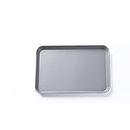 VIPAVA Bandejas para Servir Flat Tray Square Anti Slip Mobile Bracket Bathroom Kitchen Tray (Color : Gray)