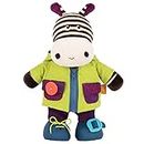 B. Toys – Plush Zebra – Sensory Stuffed Animal – Interactive Plush Toy – Plush Toys for Toddlers, Kids – 2 Years + – Giggly Zippies - Zebb