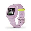 Garmin Vivofit Jr. 3, Fitness Tracker for Kids, Includes Interactive App Experience, Swim-Friendly, Up to 1-Year Battery Life, Lilac Floral