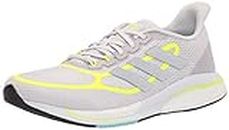 adidas Women's Supernova Running Shoe, Dash Grey/Solar Yellow/White, 6.5