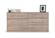 CASPIAN Furniture Chest of Drawers || Living Room || Bedroom || Office || Size in Inches (48x30x16) (Honey Oak)