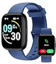 AITAFY Smart Watch for Men Women with Bluetooth Call, Compatible with iOS/Android Phones, Alexa Built-in, 1.83" HD Screen with Heart Rate/Sleep/SpO2 Monitor, 100 Sports Fitness Activity Tracker Blue