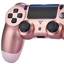 Controller Compatible with PS4 Controller, Wireless Control Works with P-4 Console, Mando/Controles de P- 4 With Charging Cable and 1200 mAh Battery, Rose Gold, 2024, New