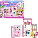 Barbie Dollhouse with 2 Levels & 4 Play Areas, Fully Furnished, Gift for 3 to 7 Year Olds