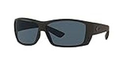 Costa Cat Cay Polarized Sunglasses Matte Black, Blue 580p