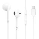 Type C USB Wired Earphones Stereo Headphones Earbuds with Mic for Samsung Huawei