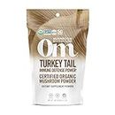Om Mushroom Superfood Turkey Tail Organic Mushroom Powder, 3.5 Ounce, 50 Servings, Immune Support, Polysacchrides, Beta-Glucans, Gut Health & Holistic Defense Mushroom Supplement