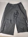 Pantalones de Sudadera Nike Para Hombre Negros Cordón Cremallera Pierna RN#56323 CA#05553