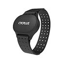 CYCPLUS Heart Rate Monitor Armband,Bluetooth 5.1 ANT+ HR Monitor with HR Zone LED Indicator, IP67 Waterproof, Use for Running Cycling Gym and Other Sports