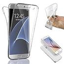 Galaxy S7 Edge Case, [EASY TO INSTALL] [2 in 1 Front And Back] Samsung Galaxy S7 Edge Screen Protector TPU Gel.With Back Case** Samsung S7 Edge Screen Protector. S7 Edge Full 100% Body Protection.