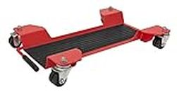 Sealey Motorcycle Centre-Stand Moving Dolly - MS0651, Red, Black