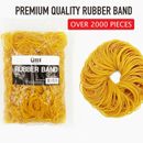 Premium Rubber Bands 500g Bulk Over 2000 Pieces Elastic Office School Supplies