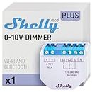Shelly Plus 0-10V Dimmer | WiFi & Bluetooth Smart Dimmer Switch | String Light | No Neutral Wire Required | Home Automation | Compatible with Alexa & Google Home | iOS Android App | No Hub Required