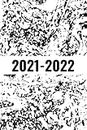 Agenda Semana Vista 2021 2022: Para una perfecta gestión del tiempo | 2 páginas = 1 semana | 16 meses Planificadora semanal diaria y mensual | blanco y negro | Regalo mujer hombre