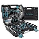 Sundpey Home Tool Kit 281-PCs - Protable Complete Basic Hand Repair General Tool Sets for Men Women - Tool Set with Socket Wrench Set & Screwdriver Set & Metric Hex Key & Pliers & Tool Box Case