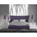 Hispania Home Klass Panel Bedroom Set Upholstered in Brown/Indigo | King | Wayfair Klass106-KNS