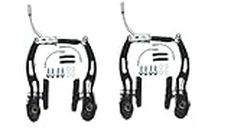 AARNAV BMX MTB Mountain Bike V Brakes Caliper Replacement V Brakes Front and Rear Set Pull V Brakes with V Brake Accessories Suitable for All Bikes (V Brake Set with Accessories)