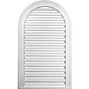 18"W x 23"H Cathedral Urethane Gable Vent Louver, Non-Functional