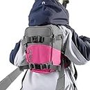 Sklon Kinderrucksack mit Sicherheitsleine für das Ski- und Snowboardtraining – Bringen Sie Ihrem Kind die Grundlagen des Skifahrens und Snowboardens bei (Rosa)