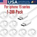 For iPhone 15 Pro Max USB-C Cable Fast Charger Type C Charging Data Cord Lot 