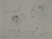 Pablo Picasso: Commedia Umana,Maschere Artisti ,Rotocalco,1954