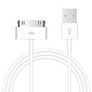 Pocxwa 1-Pack 30-Pin Charger Cable Compatible for Old iPhone 4 4S 3GS, iPad & iPod Classic 1st 2nd 3rd Generation, iPod Touch 4th, iPod Nano 5th 6th Gen, USB Fast Charge & Sync Charging Cord