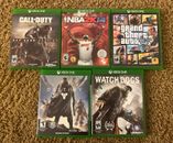 Lote de 5 Juegos XBOX ONE Call of Duty NBA 2K14 GTA V Destiny Watch Dogs USADOS