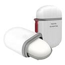 JIALTO 2 PCS Travel Soap Holder - Portable Soap Dish for Home, Outdoor Hiking, and Camping - Compact and Durable Plastic Travel Soap Box - Soap Case Ideal for Travel Accessories (White)