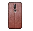 COVERNEW Fashion case Stand View Slim Light Waight Leather Flip Cover for Nokia TA 1118 DS / 3.1Plus - Cherry Brown