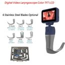 Digital Video Laryngoscope Color TFT LCD Reusable Sterilizable Blades Optional