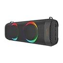 UBON Truly Wireless Speaker with TWS Function, Tashan Series SP-6600, V5.0 Bluetooth Speaker with Up to 4 Hours Playtime, Hi-Fi Music & Bass, Supports FM, USB, SD Card & RGB Lights (Black)