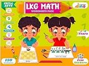 Maths Worksheets For LKG Kids | Ideal for Ages 3 - 5 Years | Topics Covered - Numbers, Shapes, Sorting, Comparision, Classification etc | 150 Worksheets | By Learning Dino
