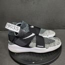 Nike Free RN Motion Flyknit Running Shoes Mens Sz 8 Black White Oreo Trainers