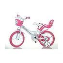Bici per Bambina Bicicletta Dino Bikes Hello Kitty Taglia 12" - 14" - 16" (Cerchio 16 Pollici)