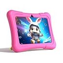 PRITOM K7 PRO Kids Tablet, 4GB+32GB, Android 13 Toddler Tablet with WiFi, Dual Camera, Education, Games, Kids Software Pre-Installed, Parental Control, Pink