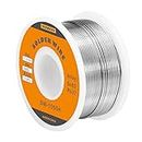 TOWOT 63-37 High Purity Tin Lead Rosin Core Solder Wire for Electrical Soldering, Content 1.8% Solder flux (1.0mm, 50g)