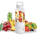 EQURA Portable Blender, USB Rechargeable Juicer Cup, 500mL Waterproof Fruit Mixing Machine Baby Travel Home Office Sports Outdoors