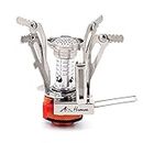 Hamans Ultralight Portable Outdoor Backpacking Stove Camping Stoves Gas Stoves with Piezo Ignition (Only Stove)
