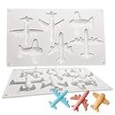 Airplane Silicone Mold DIY Party Cupcake Topper Fondant Cake Decorating Tools Candy Clay Chocolate Gumpaste Molds