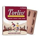 Torque Torliv Ayurvedic Liver Detox Capsules | Supplement For Fatty Liver |Helps To Manage Jaundice, Weak Liver Functions, Indigestion, Constipation 10 Capsules