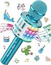 Microphone Bluetooth Karaoké sans Fil, Portable Karaoké Micro, Haut-Parleur, Lecteur, Enregistreur pour Enfants Adulte,Compatible avec Smartphone, Android,iPad, PC
