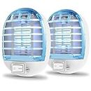Bug Zapper Indoor, Electronic Fly Trap Insect Killer, Mosquitoes Killer Mosquito Zapper with Blue Lights for Living Room (2)